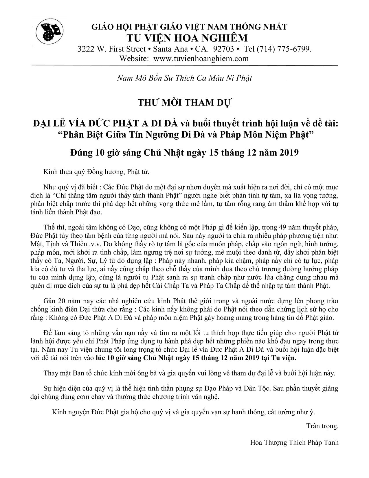 Lễ Vía Đức Phật A Di Đà image1